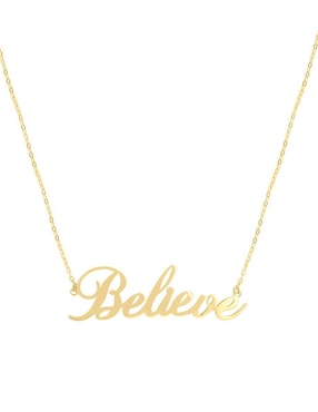 Imagen de producto Colgante Y Dije de letras Fianelli believe de oro 14 K