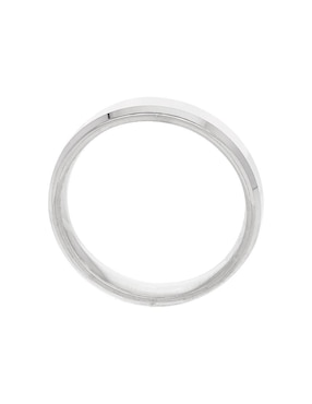 Argolla de oro blanco 10 k Fonelli
