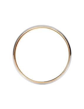 Argolla de oro 14 k Mano Forjada