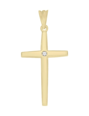 Dije De Cruz Fianelli Cross De Oro 14 K Diamante