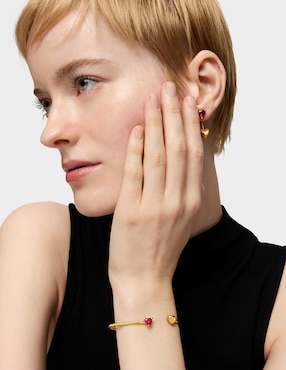 Brazalete Tous de plata con rubí p 925 Garden Of Love con acabado brillante