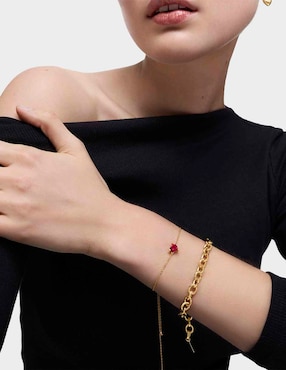 Brazalete Tous de plata con rubí p 925 Garden Of Love con acabado brillante