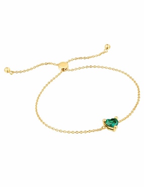 Brazalete Tous de plata con esmeralda p 925 Garden Of Love con acabado brillante