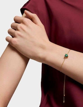 Brazalete Tous de plata con esmeralda p 925 Garden Of Love con acabado brillante