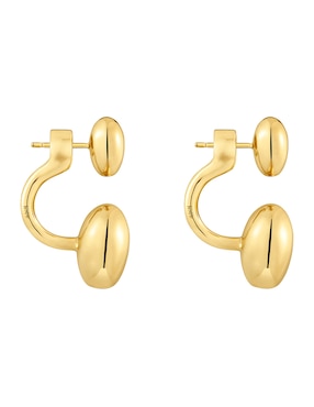 Aretes de corazón Tous Garden Of Love de plata P 925 con acabado baño de oro