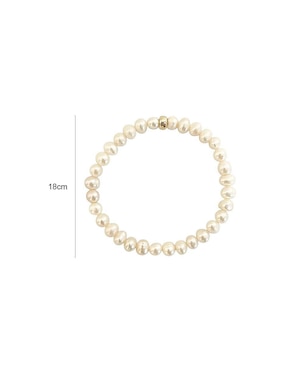 Pulsera Mancini de oro 10 K con acabado brillante