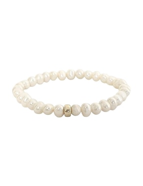 Pulsera Mancini de oro 10 K con acabado brillante