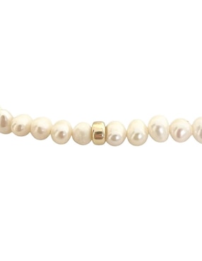 Pulsera Mancini de oro 10 K con acabado brillante