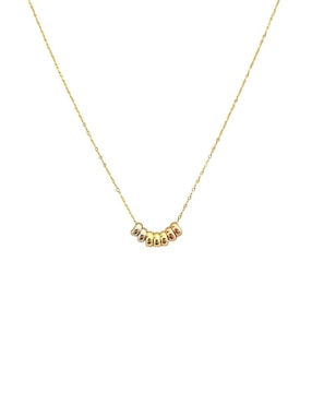 Collar Mancini de oro 10 K