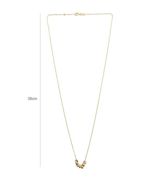 Collar Mancini de oro 10 K