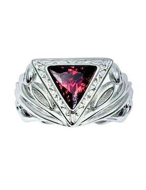 Anillo triangular Aretize Brillo P 925 de plata zirconia troquelado