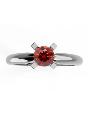 Anillo de compromiso de oro blanco 14 k Amore Mio