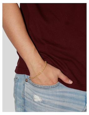 Pulsera Crixus Joyeria de oro amarillo 10 K acabado brillante