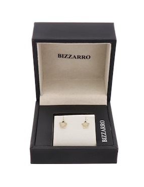 Broqueles de estrella Joyerías Bizzarro de oro con acabado brillante zirconia