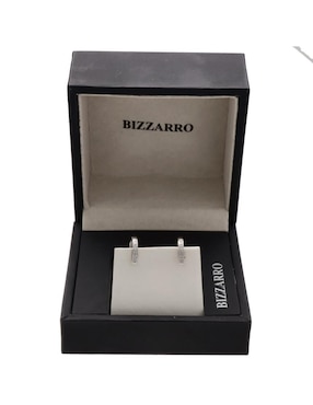 Arracadas Joyerías Bizzarro de oro blanco con acabado brillante diamante