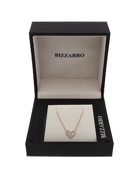 Gargantilla de corazón Joyerías Bizzarro de oro rosa 10 K