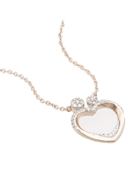 Gargantilla de corazón Joyerías Bizzarro de oro rosa 10 K