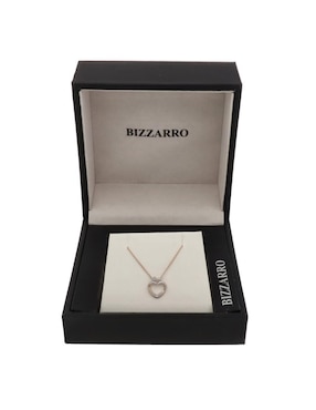 Gargantilla de corazón Joyerías Bizzarro de oro rosa 10 K