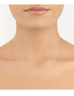 Gargantilla Cristal Joyas Singapur de oro 14 K