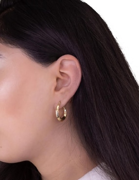 Arracadas Teresa Díaz Joyería Mexicana de plata P 925 con acabado baño de oro