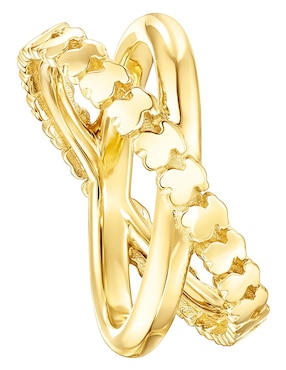 Anillo Tous Straight de plata P 925 con acabado baño de oro