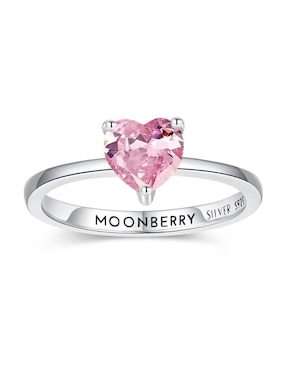 Anillo de corazón Moonberry P 925 de plata zirconia cúbica brillante