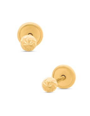 Broqueles circulares Joyerías Bizzarro de oro