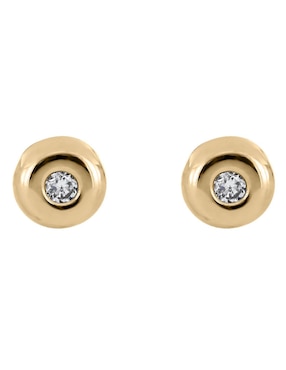 Broqueles redondos Cristal Joyas de oro diamante
