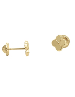 Broqueles de trébol Cristal Joyas de oro