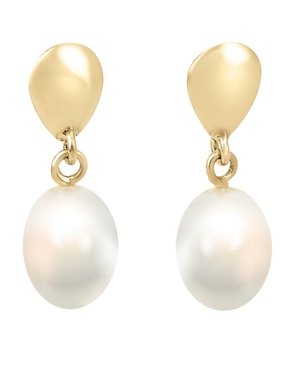 Broqueles de perla Cristal Joyas de oro perla