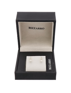 Broqueles circulares Joyerías Bizzarro de oro perla