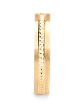 Argolla de oro 14 k Mano Forjada