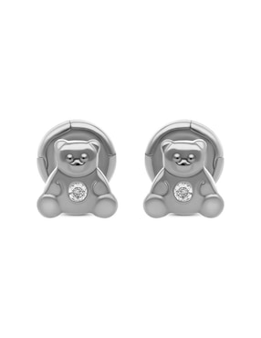Broqueles de oso Joyerías Bizzarro de oro blanco diamante