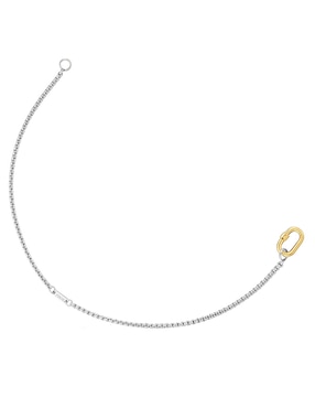 Pulsera Tous de oro amarillo 18 k Hold Oval con acabado liso