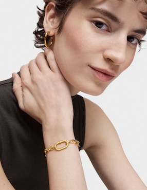 Pulsera Tous de plata P 925 Hold Oval con acabado brillante