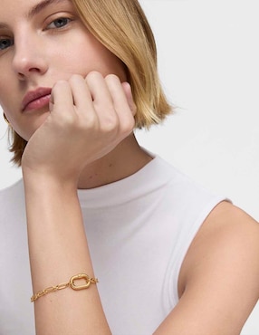 Pulsera Tous de plata p 925 Hold Oval con acabado pulido