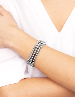 Pulsera Silvex Spa de plata P 925 con acabado brillante