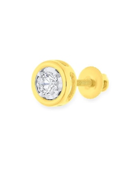 Aretes circulares Joyerías Bizzarro de oro diamante