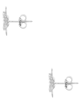Aretes Silvex Spa de plata P 925 con acabado brillante circonita