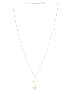 Collar de corazón Silvex Spa de plata P 925