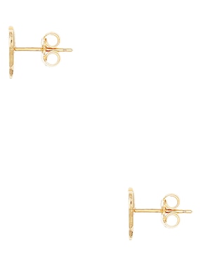 Aretes de corazón Silvex Spa de plata P 925 con acabado brillante