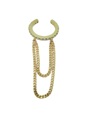 Aretes circulares Aretize de plata P 925 con acabado baño de oro zirconia