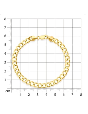 Pulsera Joyerías Bizzarro de oro 14 K con acabado brillante
