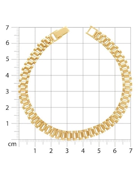 Pulsera Joyerías Bizzarro de oro 14 K con acabado brillante