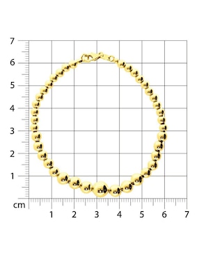 Pulsera Joyerías Bizzarro de oro 14 K con acabado brillante