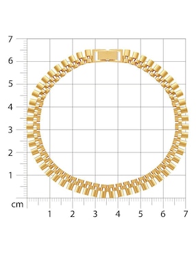 Pulsera Joyerías Bizzarro de oro 14 K con acabado brillante