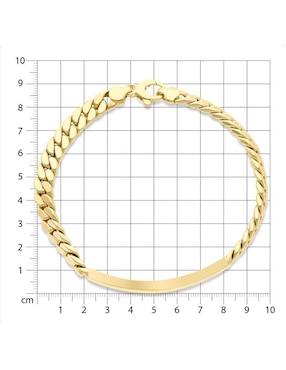 Esclava Joyerías Bizzarro de oro 14 K con acabado brillante