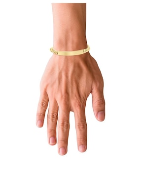 Esclava Joyerías Bizzarro de oro 14 K con acabado brillante