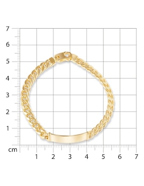 Esclava Joyerías Bizzarro de oro 14 K con acabado pulido