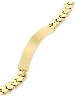 Esclava Joyerías Bizzarro de oro 14 K con acabado brillante
